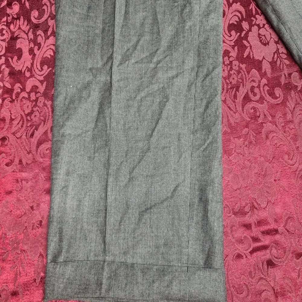 Burberry London Mens Dress Pants 42 Reg Grey‎ Check Pleated Wool Trousers